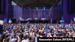პროევროპული მიტინგი კიშინიოვში. 21 მაისი, 2023.