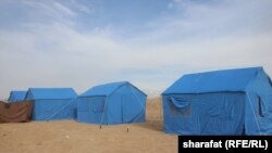 له پاکستانه ایستل شوي افغان کډوال چې اوس په ارزګان کې تر خېمو لاندې ژوند کوي.