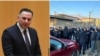 ფოტკოლაჟი: შინაგან საქმეთა მინისტრი და ყვარელში მომხდარი ინციდენტი