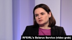 Белорус демократиялык кыймылынын бозгундагы лидери Светлана Тихановская.