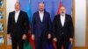 Слева направо: президент Азербайджана Ильхам Алиев, председатель Европейского совета Шарль Мишель, премьер-министр Армении Никол Пашинян. Брюссель, 15 июля 2023 г.