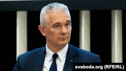 Намесьнік кіраўніка Абʼяднанага пераходнага кабінэта, прадстаўнік Сьвятланы Ціханоўскай у міжнародных справах Валер Кавалеўскі. Архіўнае фота