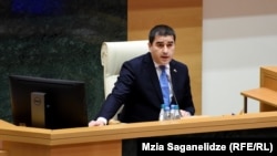 შალვა პაპუაშვილი, საქართველოს პარლამენტის თავმჯდომარე.