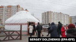 Казактардын боз үйү Бучада. 8-январь, 2023-жыл