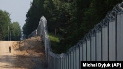 Агароджа на польска-беларускай мяжы. Архіўнае фота