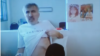 მიხეილ სააკაშვილი "ვივამედიდან" სასამართლოს სხდომაზე ჩართვის დროს. 1 თებერვალი, 2023 წ.