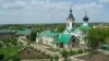 Вид на монастырь в селе Никольское (Донецкая область) до начала полномасштабной агрессии России против Украины