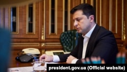 უკრაინის პრეზიდენტი ვოლოდიმირ ზელენსკი