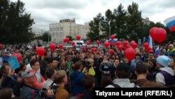 საპროტესტო აქცია კრასნოიარსკში