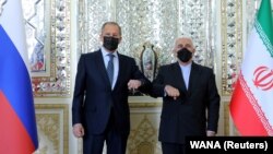 Иран -- Встреча министров иностранных дел России и Ирана Сергея Лаврова и Мохаммада Джавада Зарифа в Тегеране, 13 апреля 2021 г.