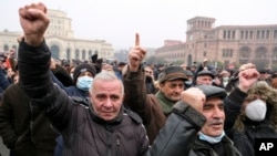 Ընդդիմությունը պահանջում է վարչապետ Նիկոլ Փաշինյանի հրաժարականը, Երևան, 22 դեկտեմբերի, 2020թ. 