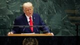 U.S. President Donald Trump addresses the 80th United Nations General Assembly at U.N. headquarters in New York City, U.S., September 23, 2025.  REUTERS/MIKE SEGAR