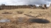 Сьляды абстрэлу ў двары крэўскага замку