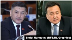 Төрөбай Зулпукаров жана Асылбек Жээнбеков.