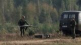 Белорусский военный с дроном во время совместных учений с российскими войсками в Беларуси в августе этого года