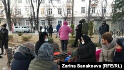 ინალ ჯაბიევის ნათესავების საპორტესტო აქცია