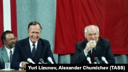 ჯორჯ ბუში (უფროსი) და მიხეილ გორბაჩოვი, 1991 წლის 31 ივლისი, მოსკოვი