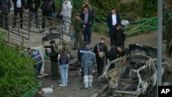 На месте взрыва