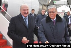 ალექსანდრ ლუკაშენკა და ყასიმ-ჟომარტ ტოყაევი