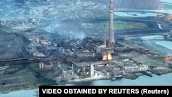 "აზოვსტალის" ტერიტორია. მარიუპოლი, 2022 წლის 15 მაისი