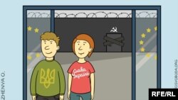 Карикатура Евгении Олийнык