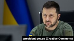 უკრაინის პრეზიდენტი ვოლოდიმირ ზელენსკი. კიევი, 2022 წლის 25 მაისი