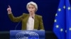 European Commission President Ursula von der Leyen delivers her State of the European Union address to the European Parliament on September 10.