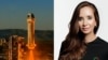 Cover for a video about Danna Karagussova, the first space tourist from Kazakhstan