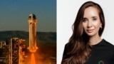Cover for a video about Danna Karagussova, the first space tourist from Kazakhstan