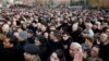 Сторонники Раффи Ованнисяна собрались на площади Свободы, протестуя против официальных результатов выборов, Ереван, 19 февраля 2013 г.  
