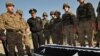 Армянские военнослужащие у гроба Манвела Сарибекяна, армяно-азербайджанская граница, 4 ноября 2010 г.