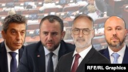 Четворицата владини функционери за кои пратениците од Европскиот фронт поднесоа интерпелација.