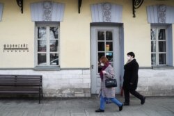 Один из закрытых ресторанов на Тверской улице в центре Москвы