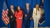 Presidentja e Kosovës, Vjosa Osmani, dhe presidenti i SHBA-së, Donald Trump. 