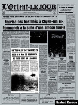 L'Orient-Le Jour, 1975. 10. 01. címlap