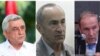 Слева направо: Серж Саргсян, Роберт Кочарян, Левон Тер-Петросян