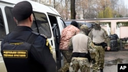 Падчас затрыманьня ўкраінскіх маракоў, 27 лістапада 2018 году