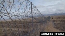 Көк-Сай айылы, кыргыз-казак чек арасы