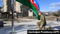 Լեռնային Ղարաբաղ - Ադրբեջանի նախագահ Իլհամ Ալիևը Շուշիում, հունվար, 2021թ.