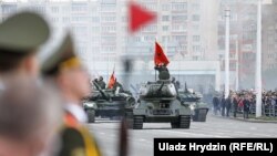 Вайсковы парад у Менску, 9 траўня 2020 году.
