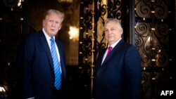 Дональд Трамп и Виктор Орбан в имении Трампа во Флориде, США, 11 июля 2024 года