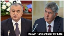 Алмазбек Атамбаев менен Өмүрбек Текебаев. 