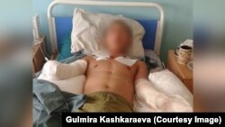 Руслан Сапарбаев ооруканада жаткан учурда. Бишкек. 21-август, 2021-жыл.